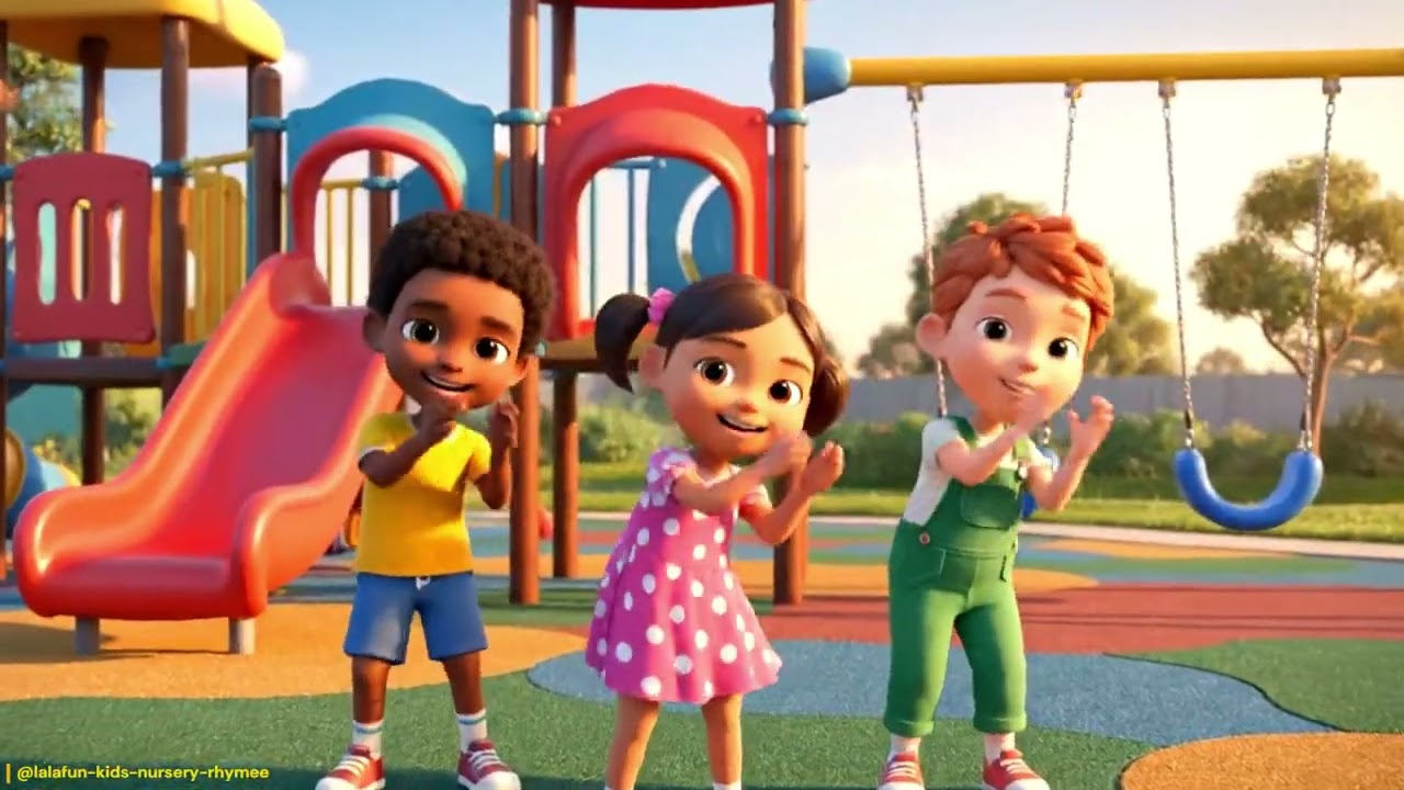 Three Little Kids Dance Song | Shake Hands & Stomp Feet | Fun Kids Rhyme 💃🕺