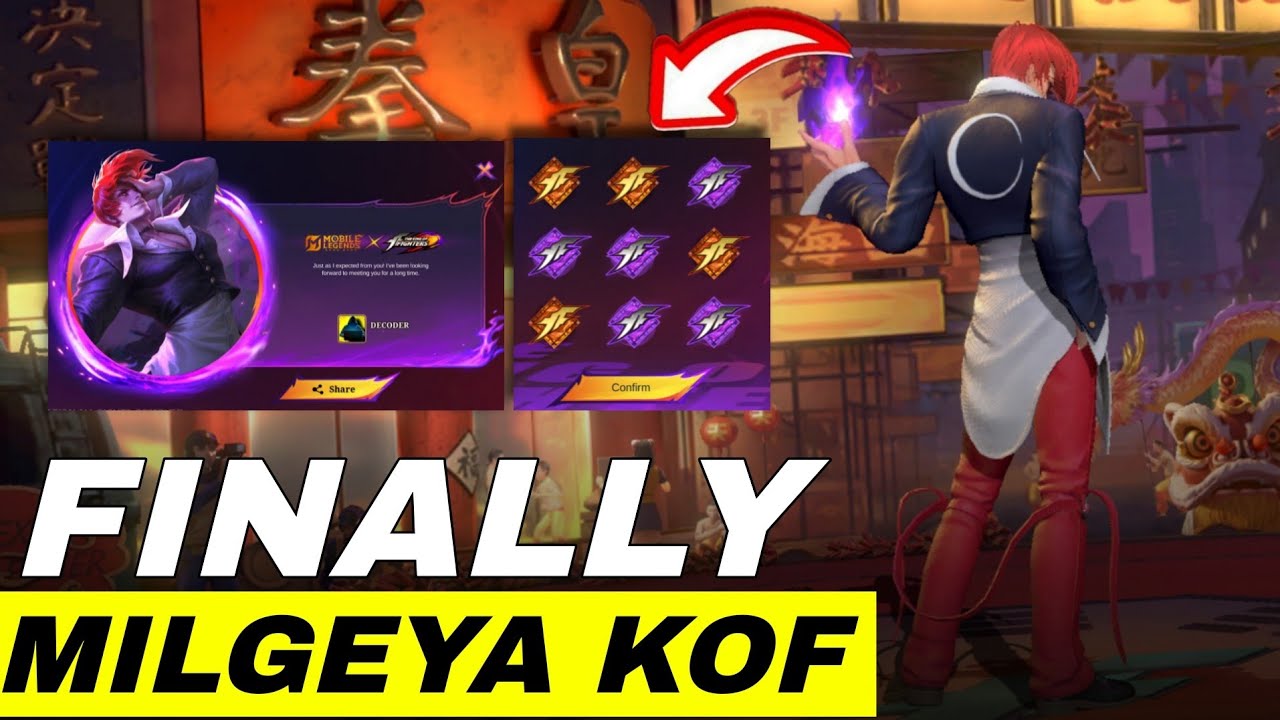 ✅️ KOF EVENT SPIN/ Finally Milgeya Kof Skin 2026 @Decodermlbb 