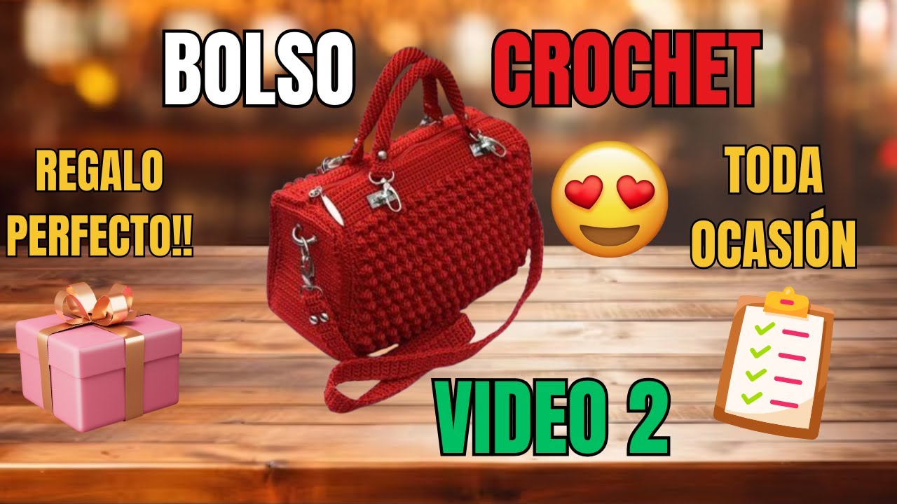 👉❤️¿CómoTejer una Bolsa a Crochet TAN HERMOSA que Todos Quieran Saber Dónde la Conseguiste? VIDEO 2