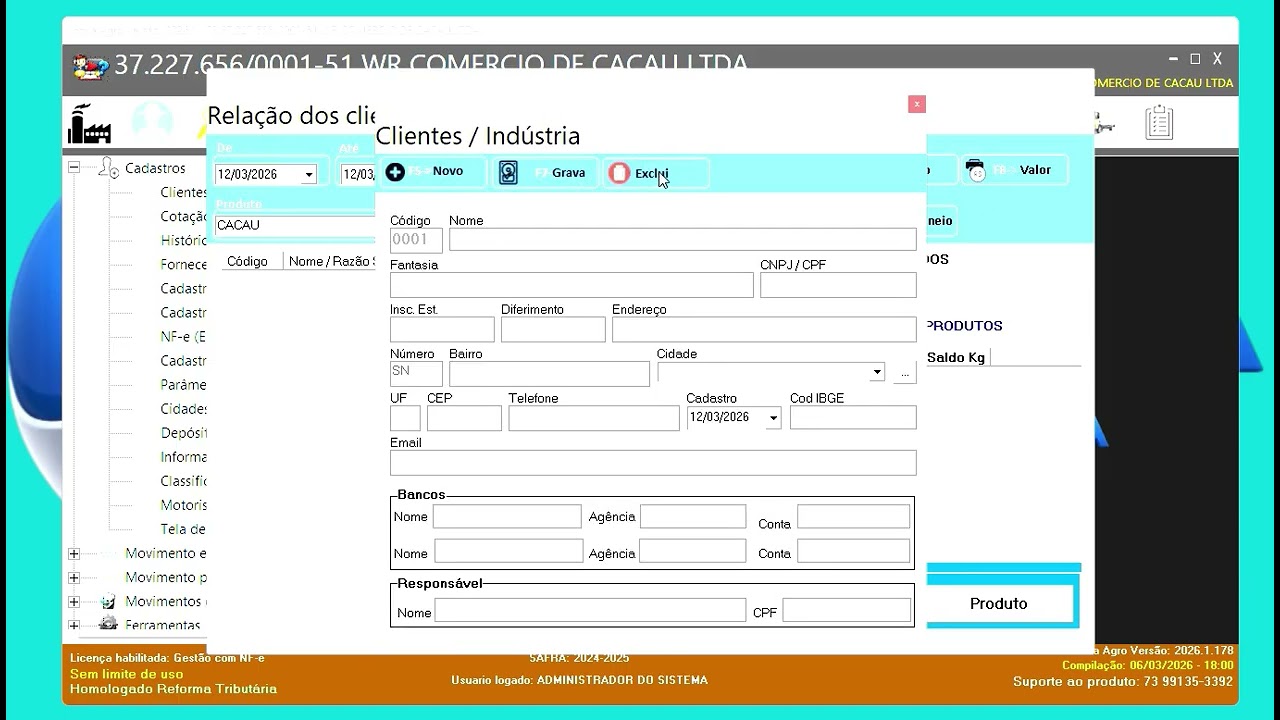 Cadastro de Clientes