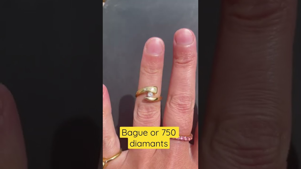 Des bijoux en or : Bague en or 18 carats et diamants