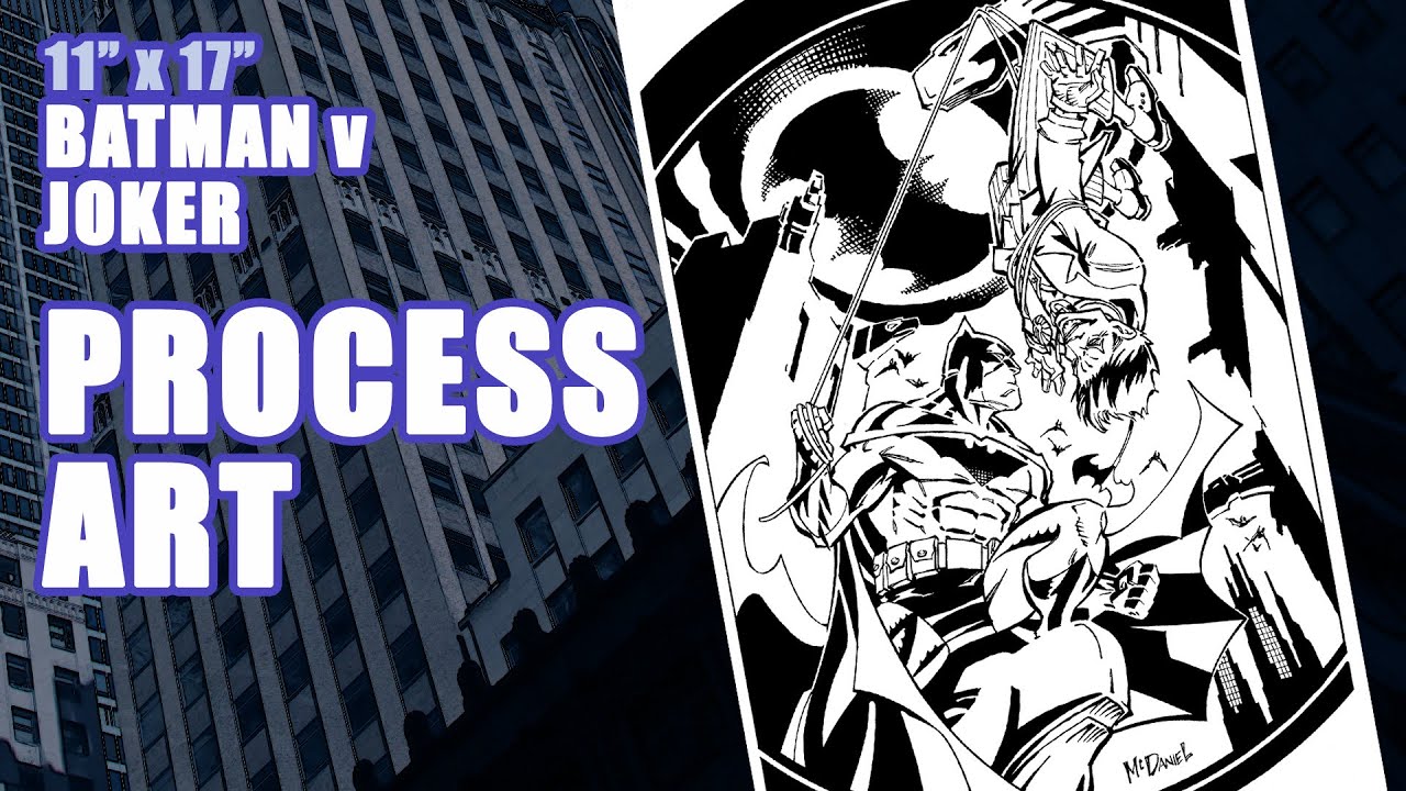 Process Art - BATMAN vs JOKER (full video) mp4