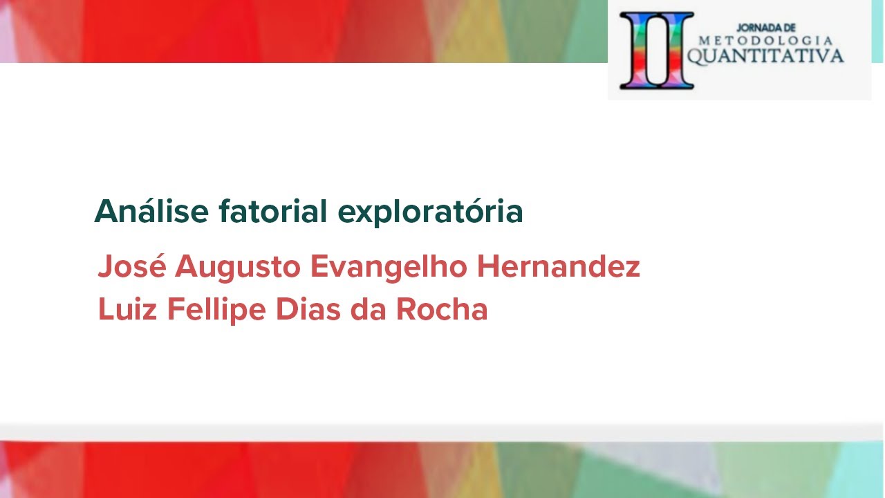 Análise fatorial exploratória