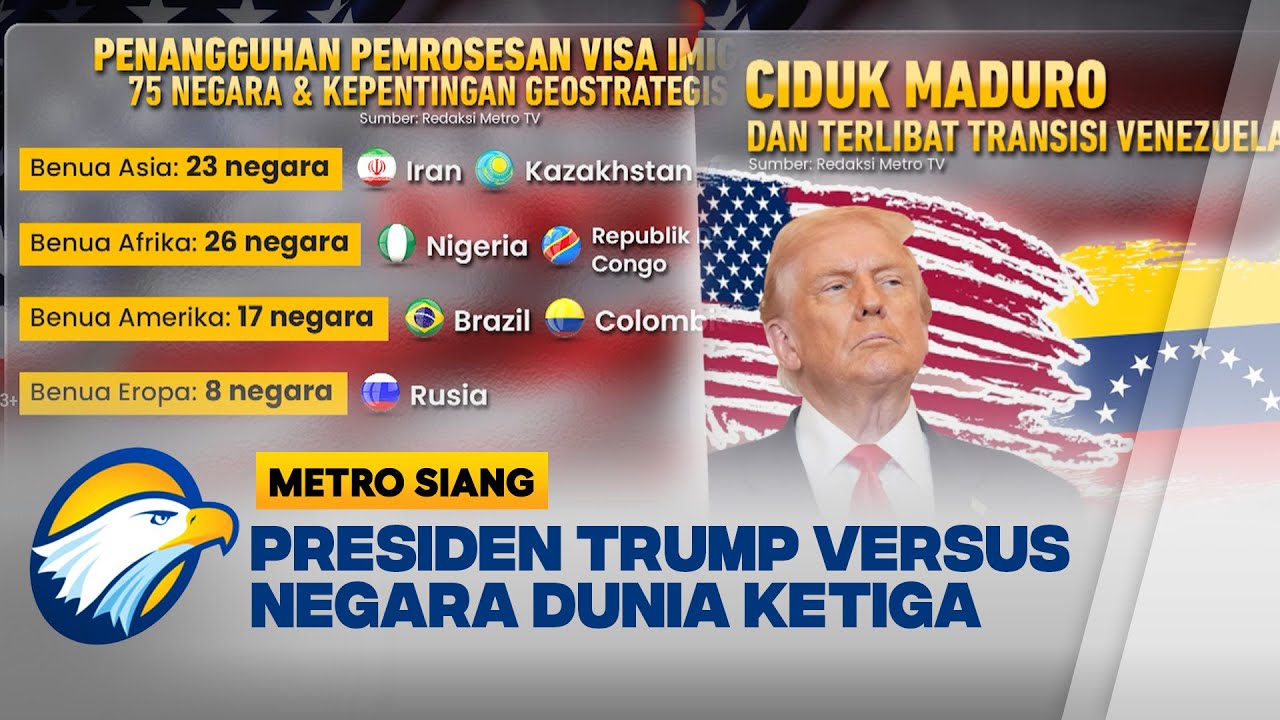 Trump Perluas Pembekuan Visa Untuk 75 Negara Mulai Januari 2026