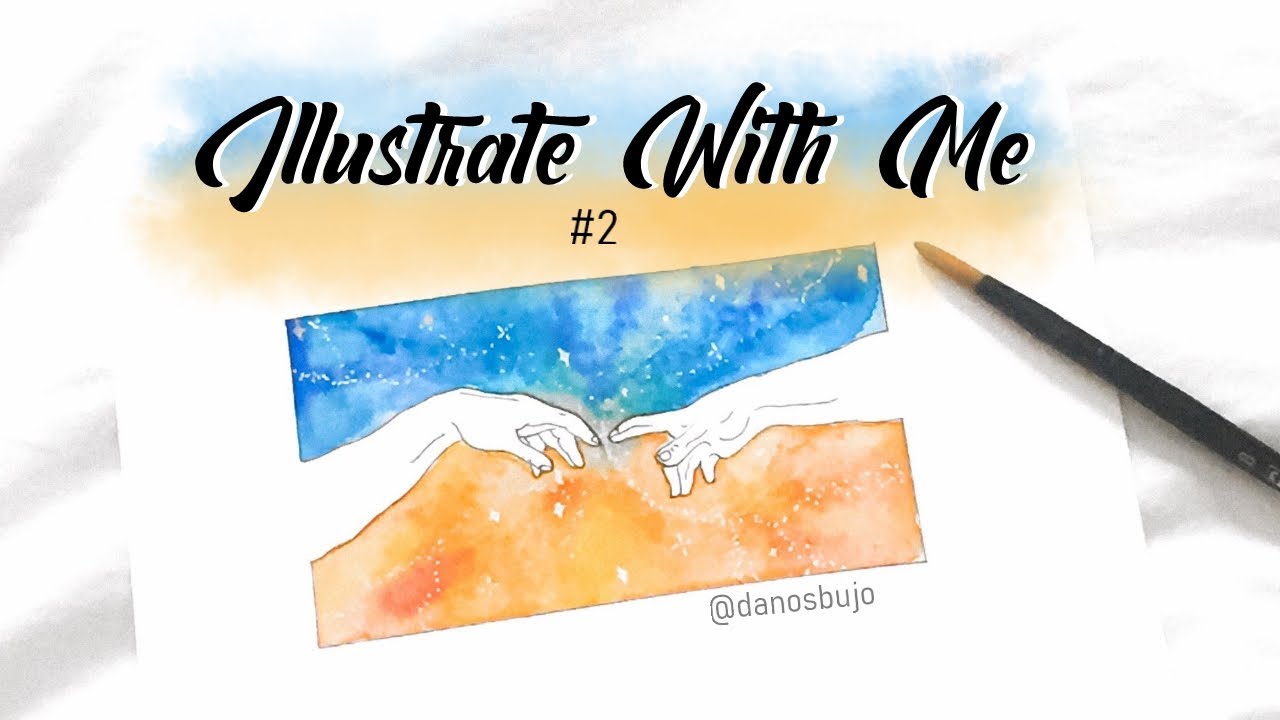ILLUSTRATE WITH ME #2 ll THE CREATION OF ADAM ll Dano's Bujo