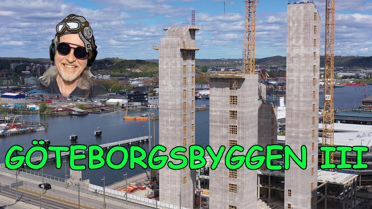 GÖTEBORGSBYGGEN III PÅ NYA ÄVENTYR OVAN GÖTEBORGS...BYGGEN. MASTHUGGET GRANNCENTRALEN ETC. DRÖNARE!