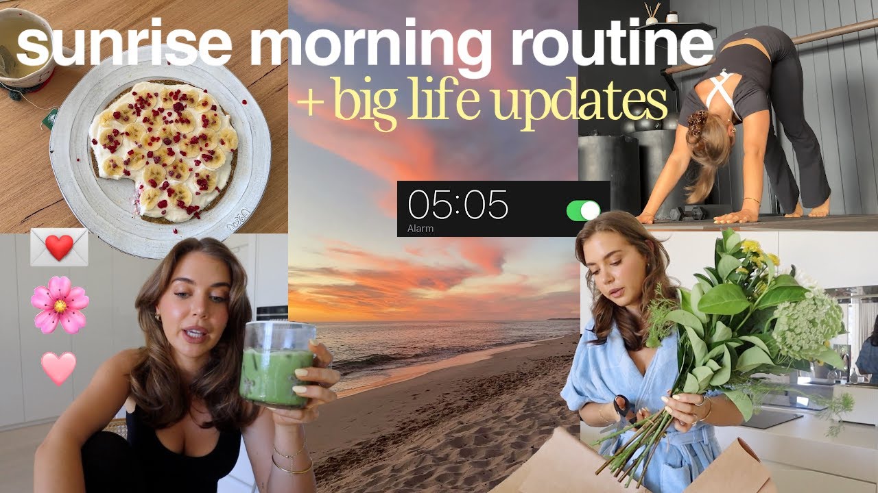 spend a morning with me *sunrise edition* + big life updates...