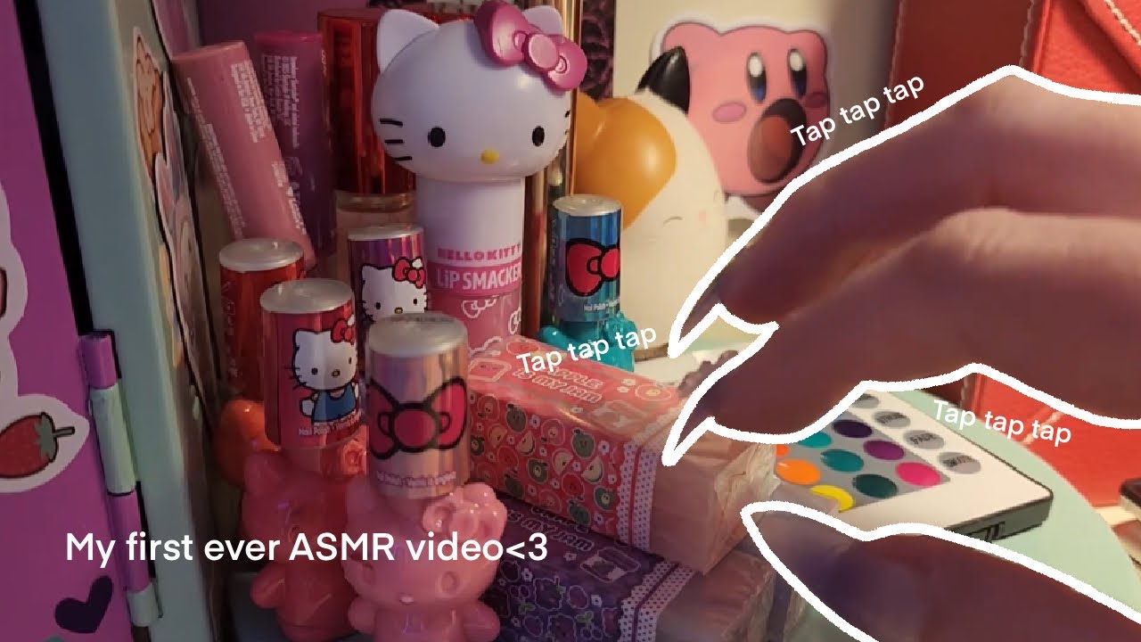 ASMR but I curse every time I knock something over with my nails (First ever ASMR video!)