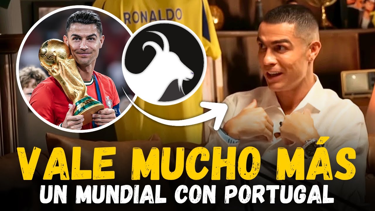 CRISTIANO RONALDO suelta otro FACTO: Un MUNDIAL con Portugal VALE M&Aacute;S que con Argentina (Entrevista)