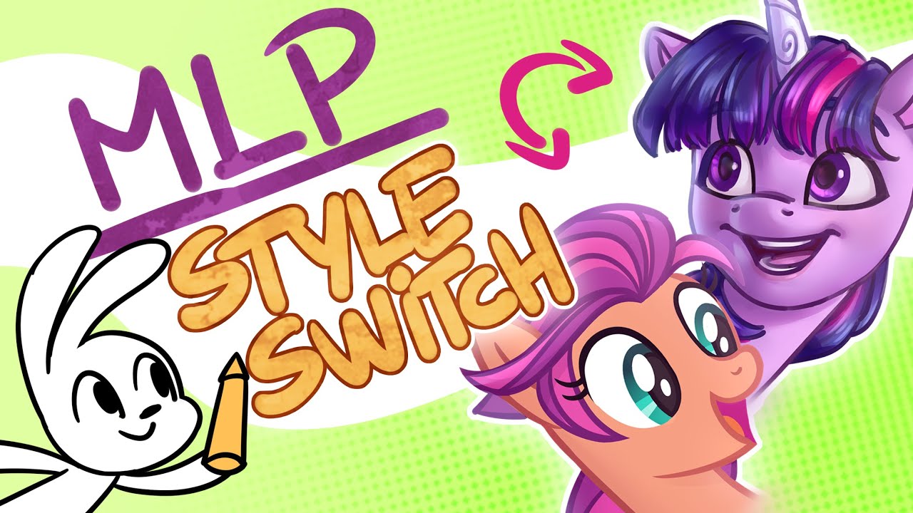 MLP Speedpaint - G4 + G5 MLP Style Swap // Twilight Sparkle and Sunny Starscout // MLP Fanart