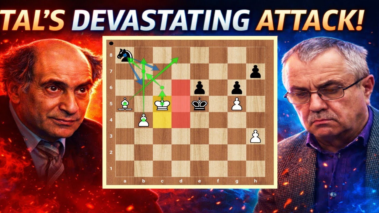 A Silent Rook Lift Ignites Tal’s Ruthless Kingside Break and an Inevitable Mating Net