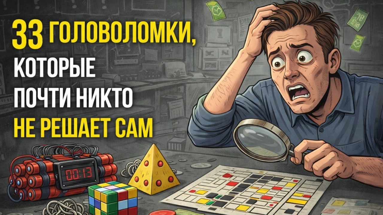 33 Головоломки, Которые Вы НЕ ПРОЙДЁТЕ Без Подсказки