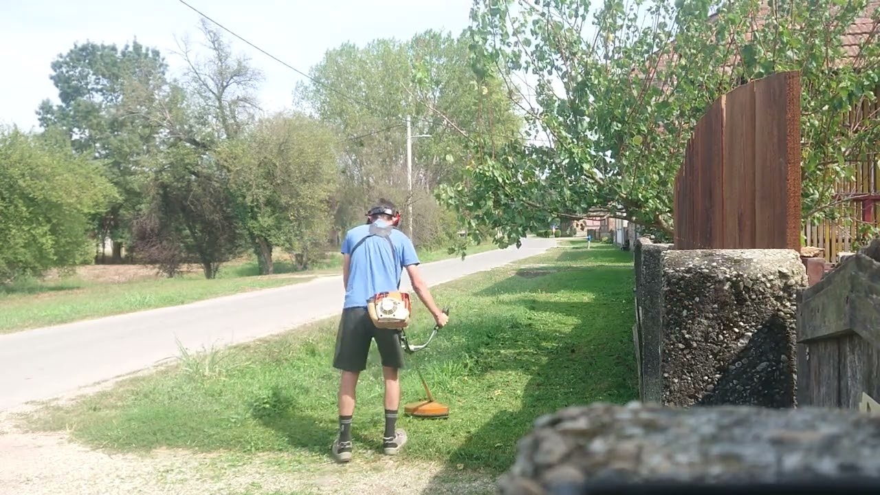 Stihl fs 120 cutting grass