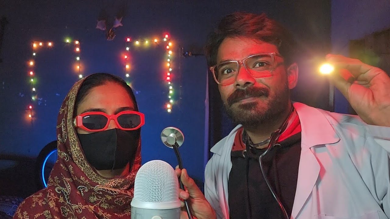 ASMR Realistic detailed full Medical Exam 🩺(with my GIRLFRIEND)