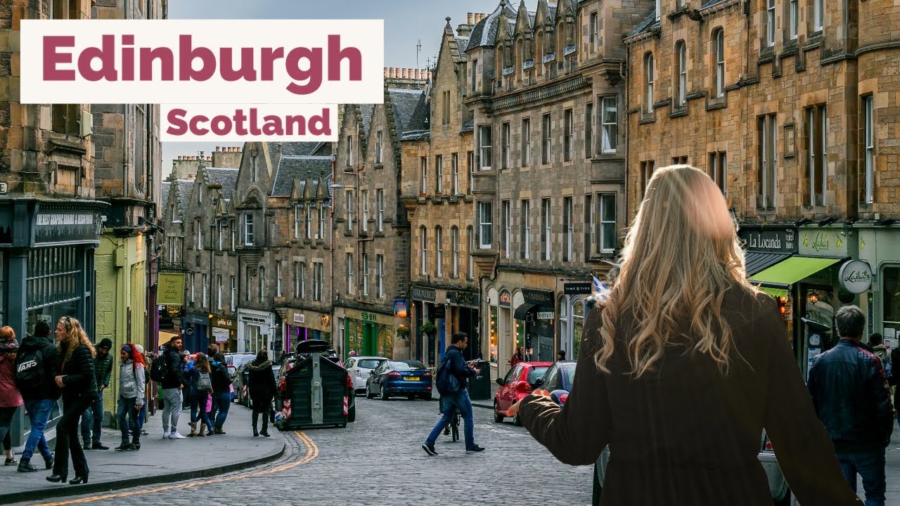Edinburgh, Scotland 🏴󠁧󠁢󠁳󠁣󠁴󠁿 January 2023 Walking Tour 4K HDR 60fps