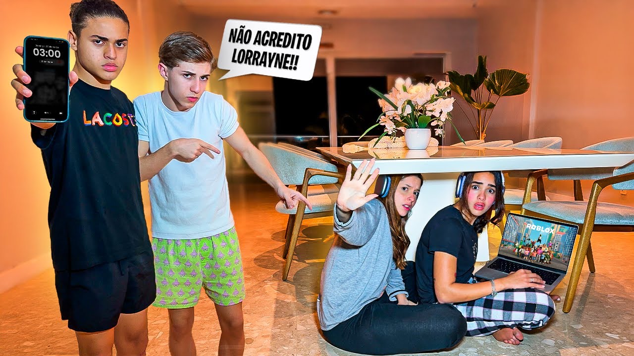 FLAGREI A LORRAYNE JOGANDO ROBLOX ESCONDIDO AS 3:00 HORAS DA MANH&Atilde; !!!