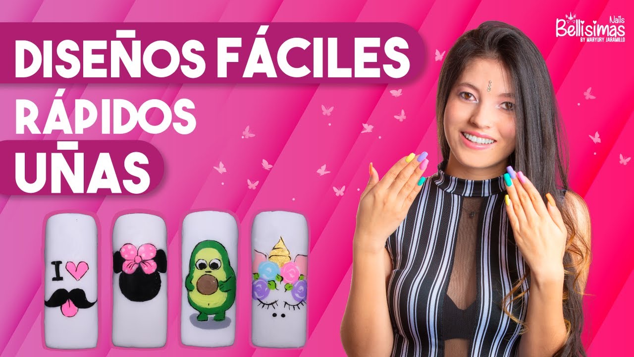 APRENDE A DECORAR UÑAS PASO A PASO ❤😱 // PARA PRINCIPIANTES 💅