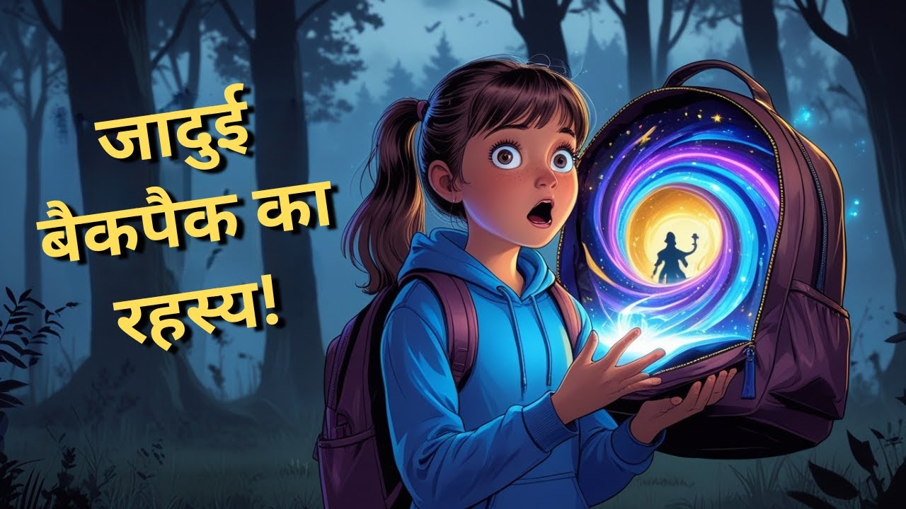 Backpack Bana Secret Portal! 😲✨ | The Magic Backpack Portal 🎒✨ | Kids Adventure Story | Hindi Kahani