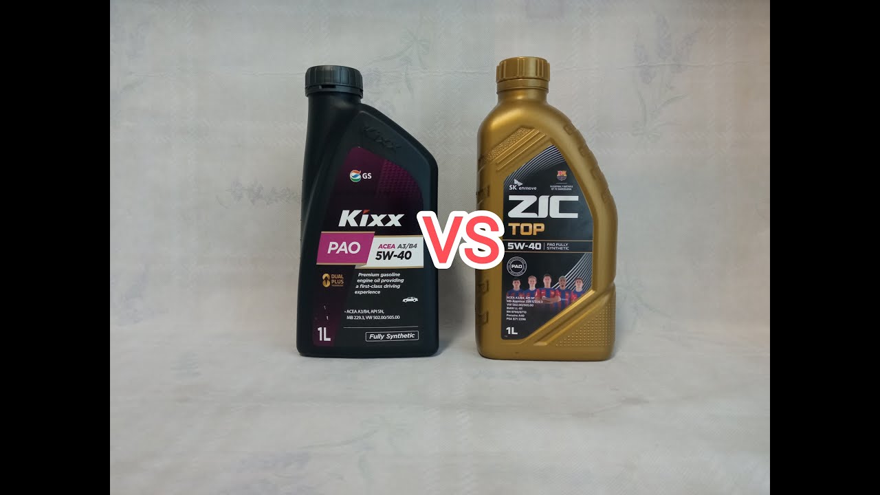 Сравнение KIXX PAO и ZIC TOP