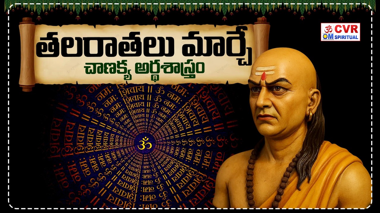 తలరాతలు మార్చే చాణక్య అర్థశాస్త్రం | Chanakya Niti Helps To Motivate Your Life | OM CVR