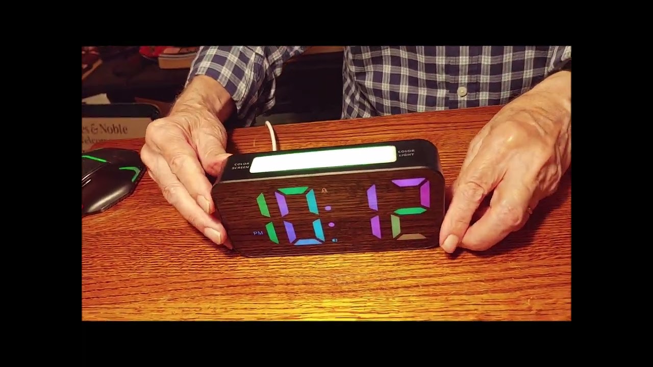This Will Wake You Up! Multi-Color Digital Clock Face With Shaker Puck