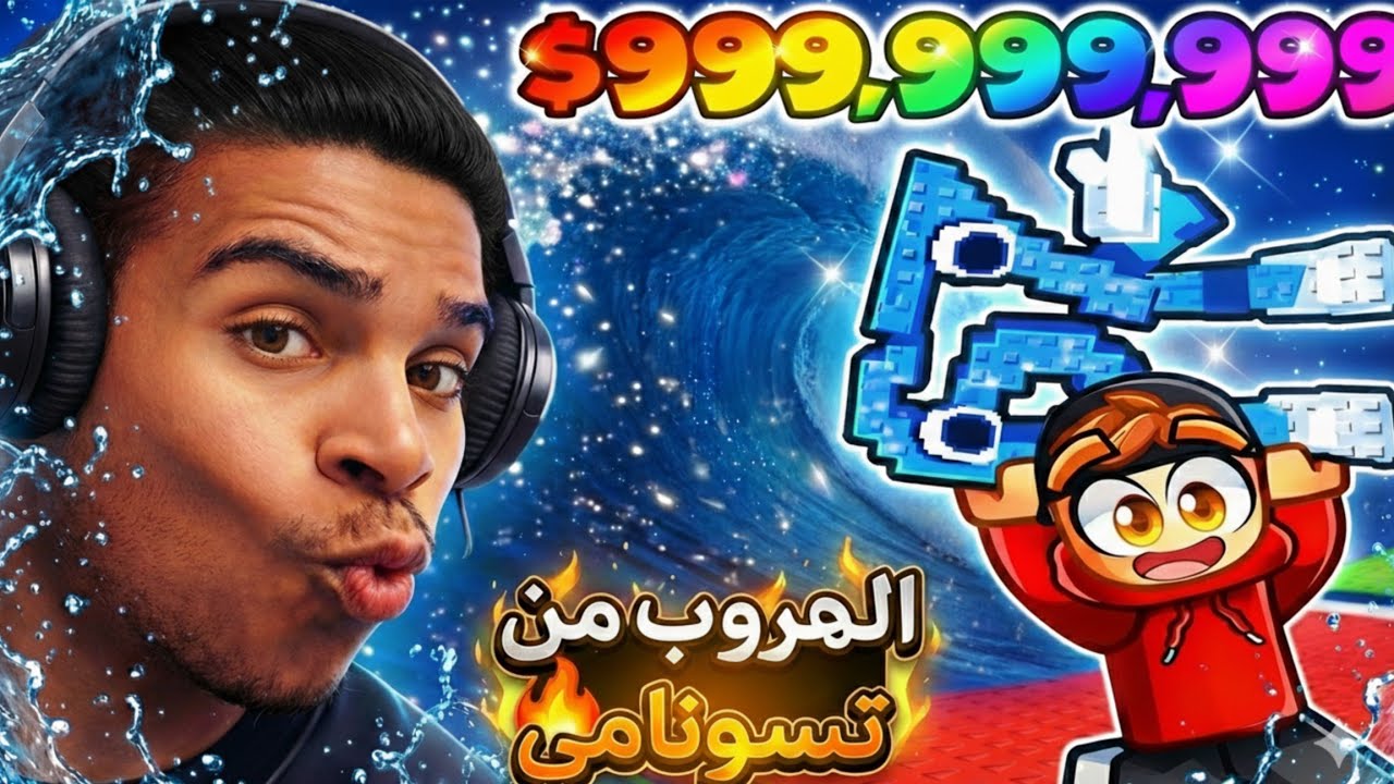أصعب هروب من تسونامي في ماب روبلوكس! 😳🔥