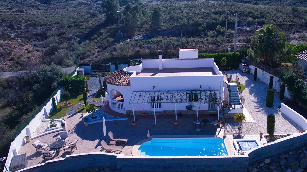 Property For Sale Spain- Villa Blanca -299,950€ - Cantoria - Stunning 3 bed villa- Spectacular Views