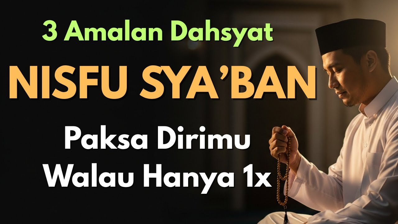 🔥Kerjakan Amalan Ini‼️ Minimal 1x Di Bulan Sya'ban,Allah Hapus semua Dosamu & Mengangkat Derajatmu🤲🔥