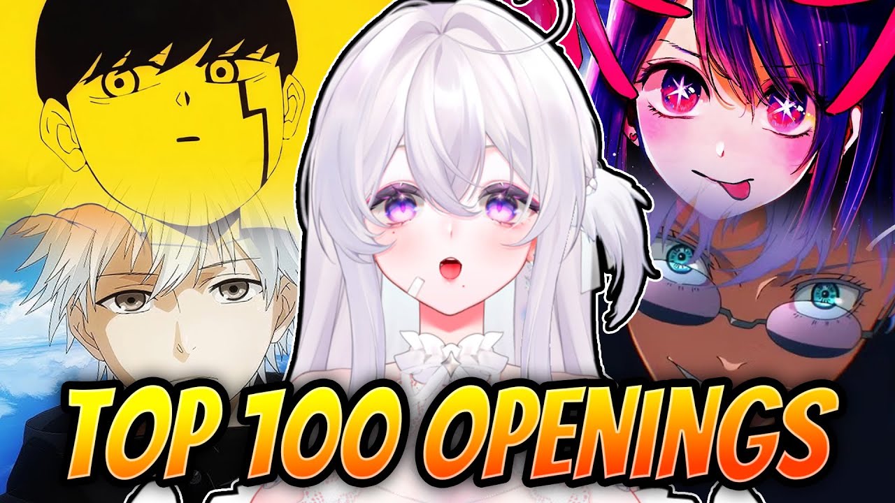 Vtuber Reacts to TOP 100 Anime Openings | Non Anime fan Reacts