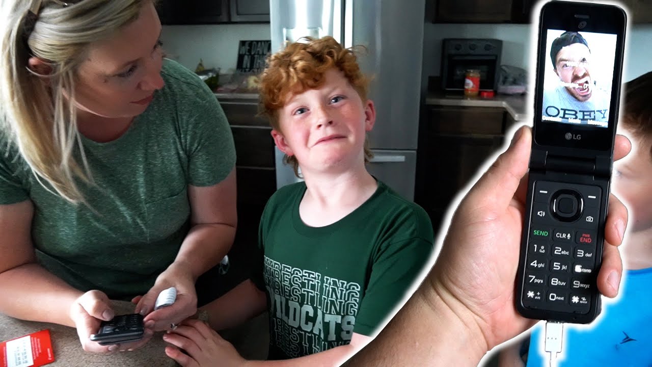 WE BOUGHT A FLIP PHONE FOR OUR SON | I DON'T REMEMBER HOW TO DO THIS!!