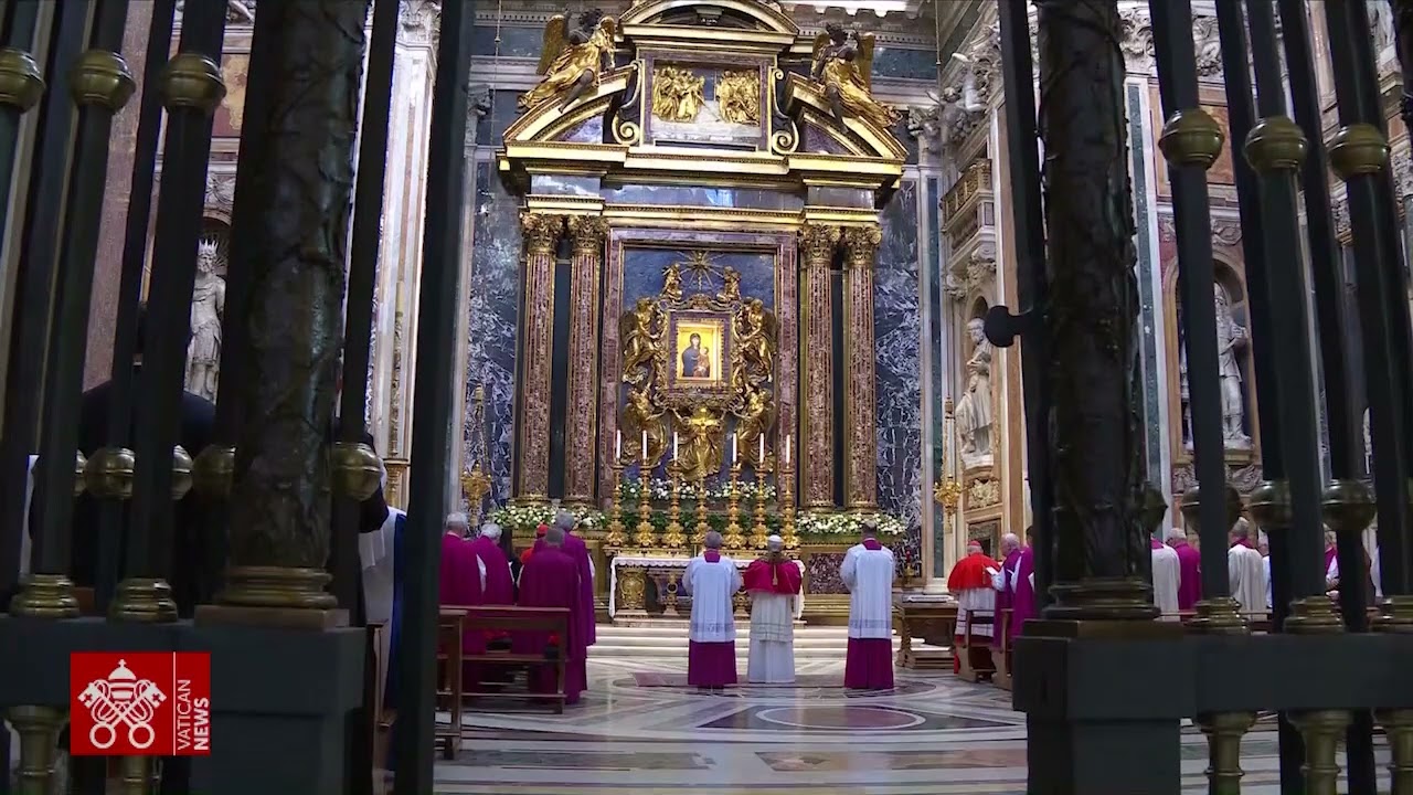 En images, la visiste de Léon XIV à la basilique Sainte-Marie-Majeure