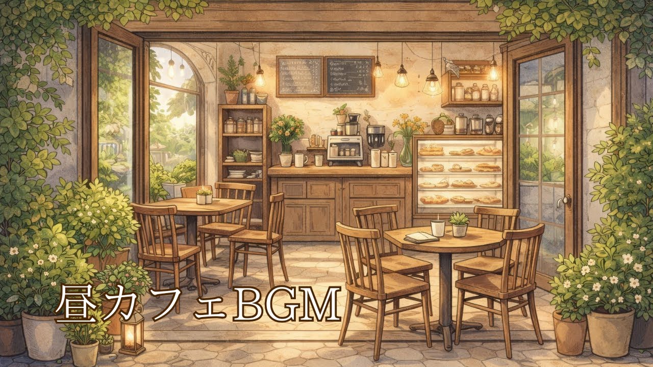【昼カフェBGM】🌿陽だまりのカフェで聴くやさしいJazz｜Cafe Jazz BGM