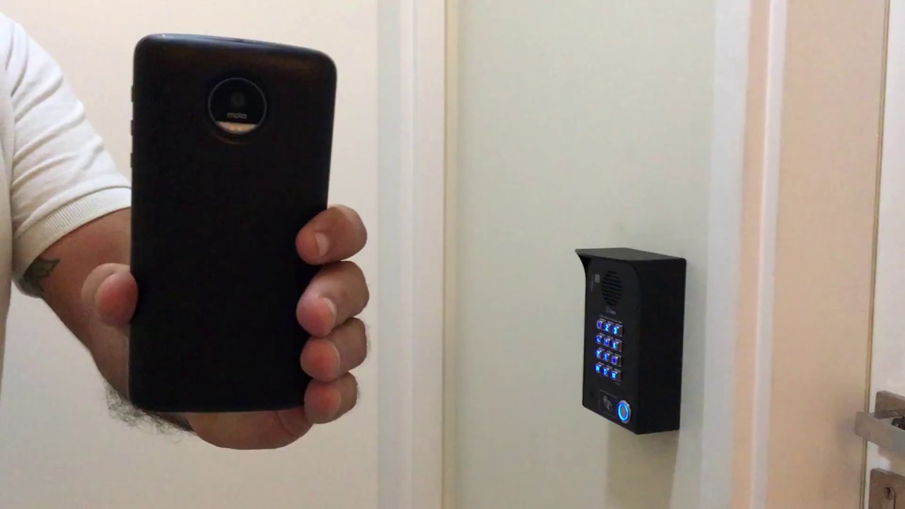Porteiro IP SIP uTech - Acesso via NFC do celular
