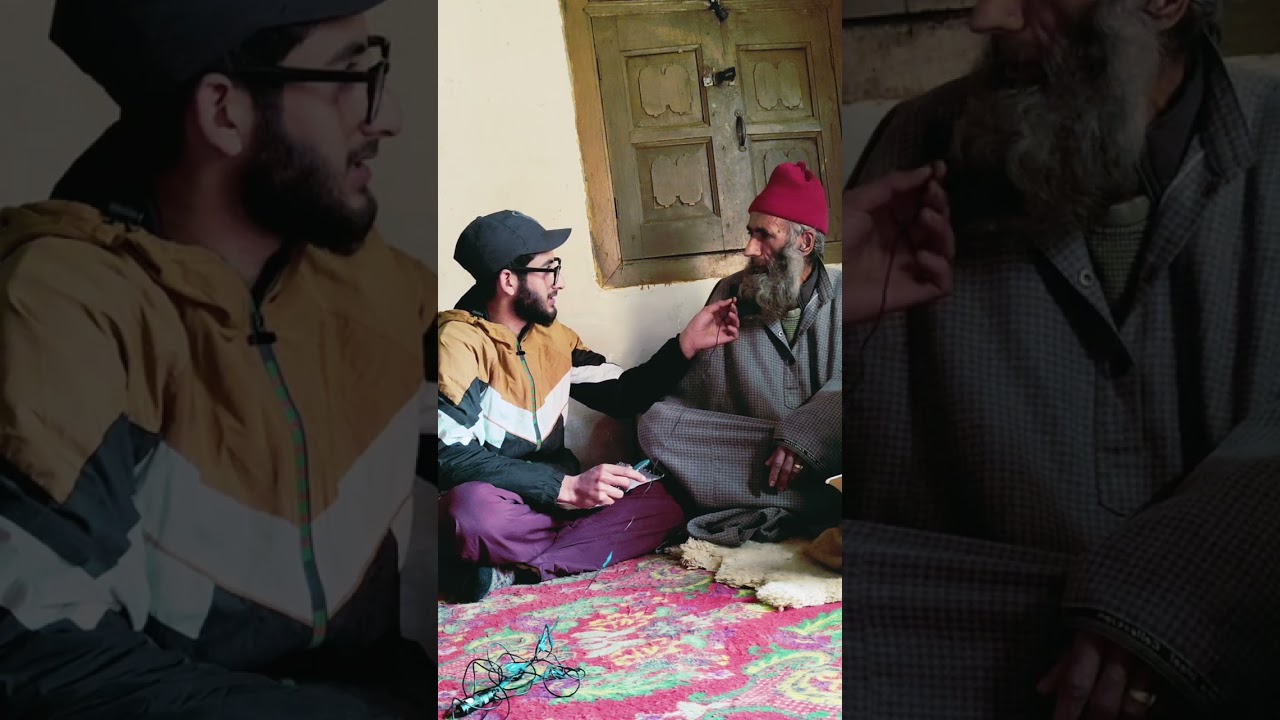 The village poet Abdul Aziz Bhat 