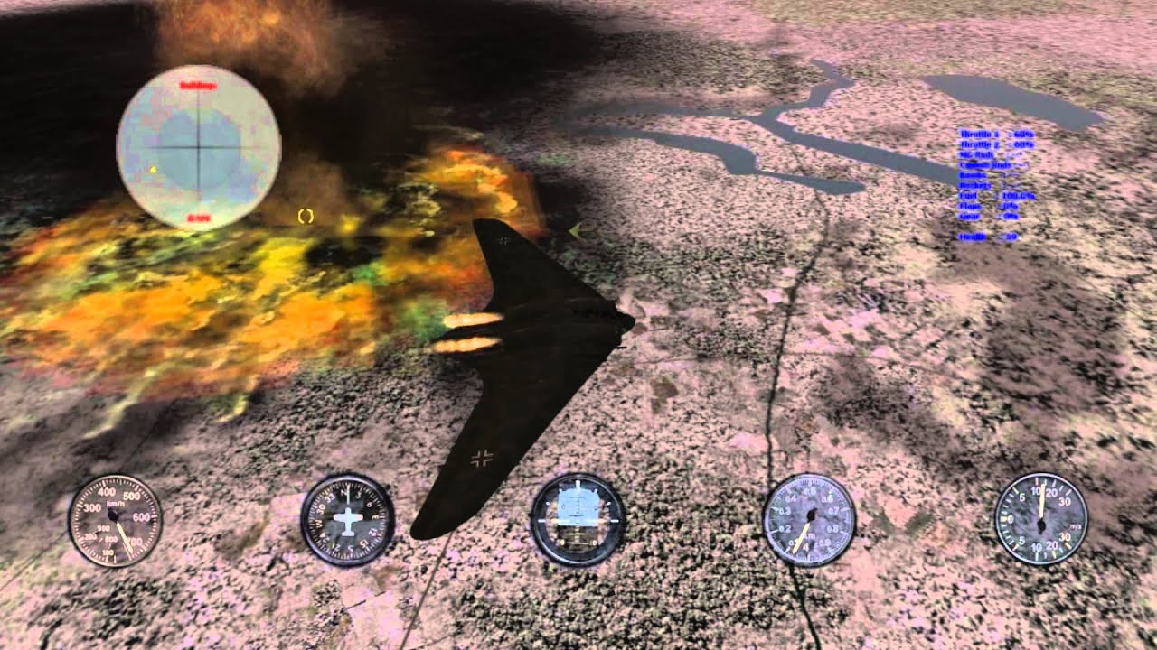 MS: Combat Flight Simulator 3 Fire Power - Ho 229 V5 (Virus House A-bombs attack)