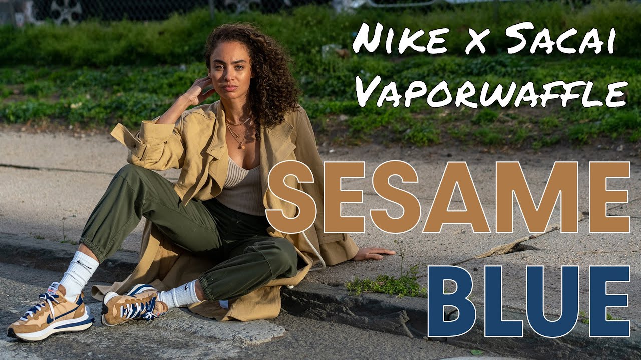 SACAI VAPORWAFFLE SESAME BLUE VOID ON FOOT Review, Comparison and Styling Haul