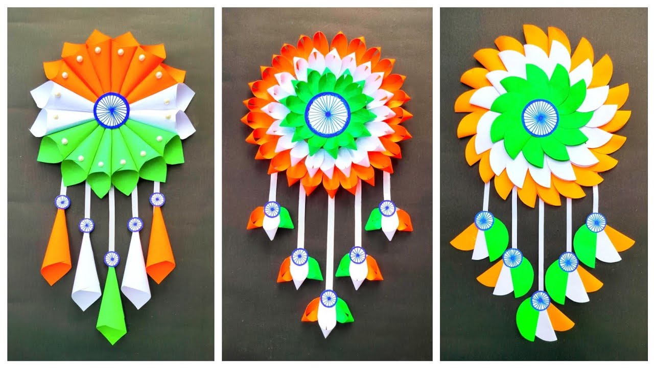 Tricolour wall hanging ll Independence day special wall decor ideas ll 15th August special craft