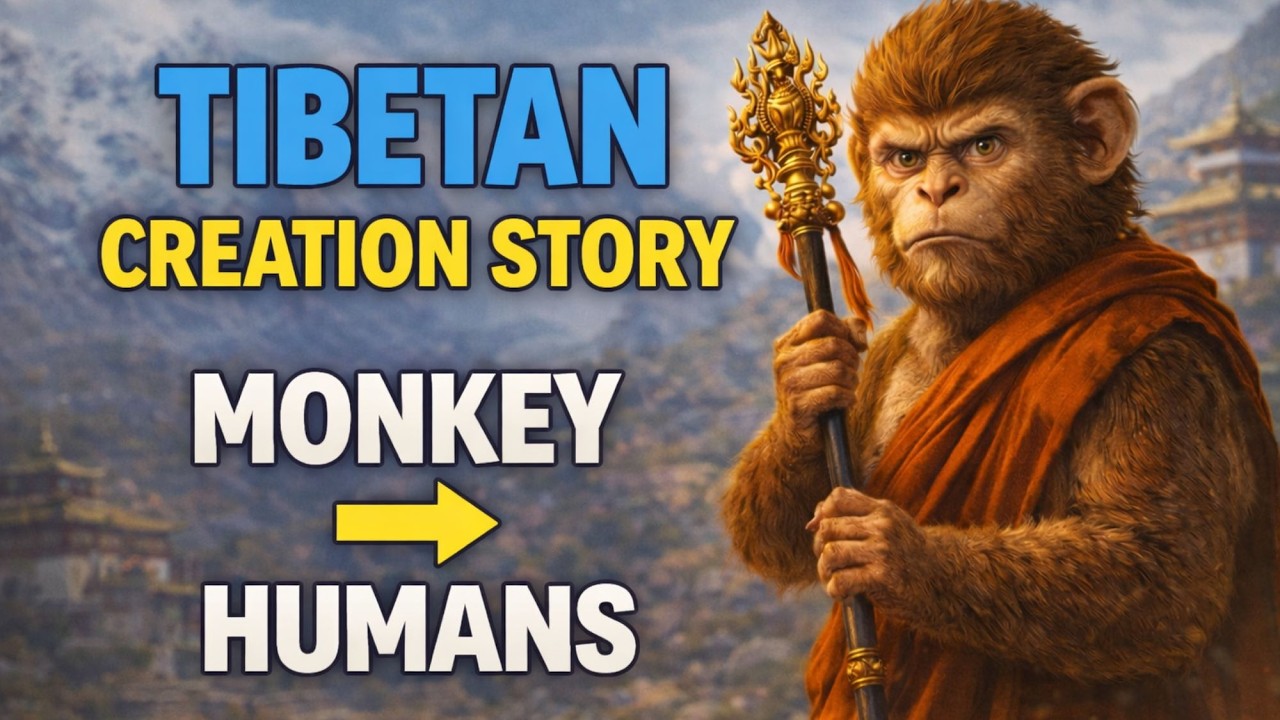 The Tibetan Origin Story | The Tibetan Legend of How Humans Began With a Monkey | Tibetan Mythology