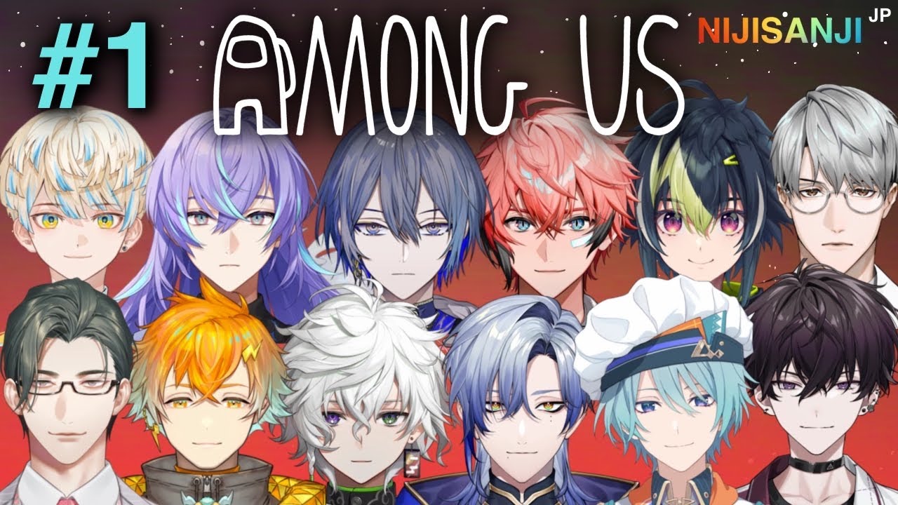 (All POV Eng Sub) Nijisanji JP boys chaotic among us collab #1🤡 damian, domoyanagi, saiki's amnesia 