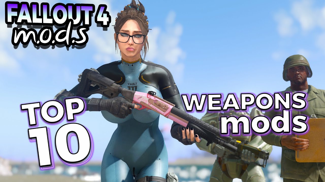 FALLOUT 4 - 10 TOP QUALITY WEAPONS MODS OF 2024 (Xbox One/PC)