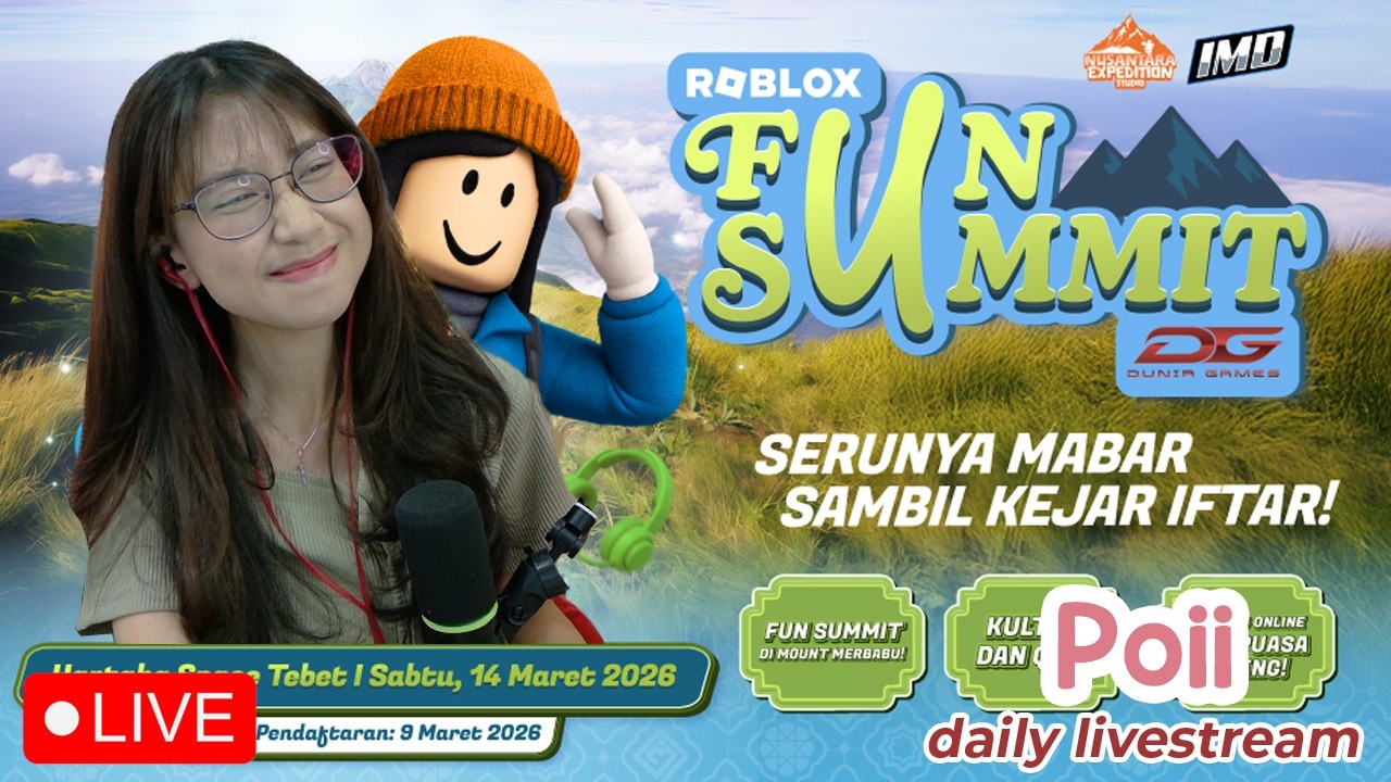 🔴 NGABUBURIT FUN SUMMIT ROBLOX with By.U