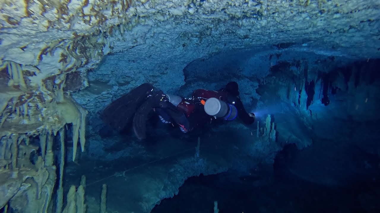 CAVE DIVING AT CENOTE JAILHOUSE IN TULUM MEXICO