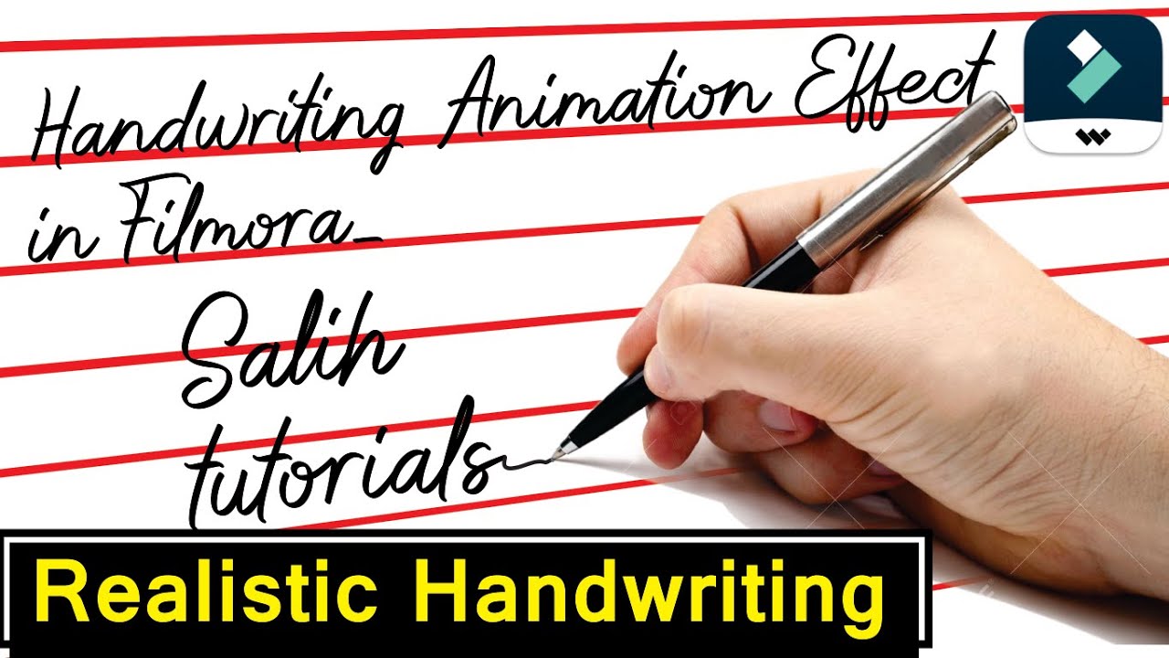 How to Create Handwriting Animation Effect in Filmora X,9,8