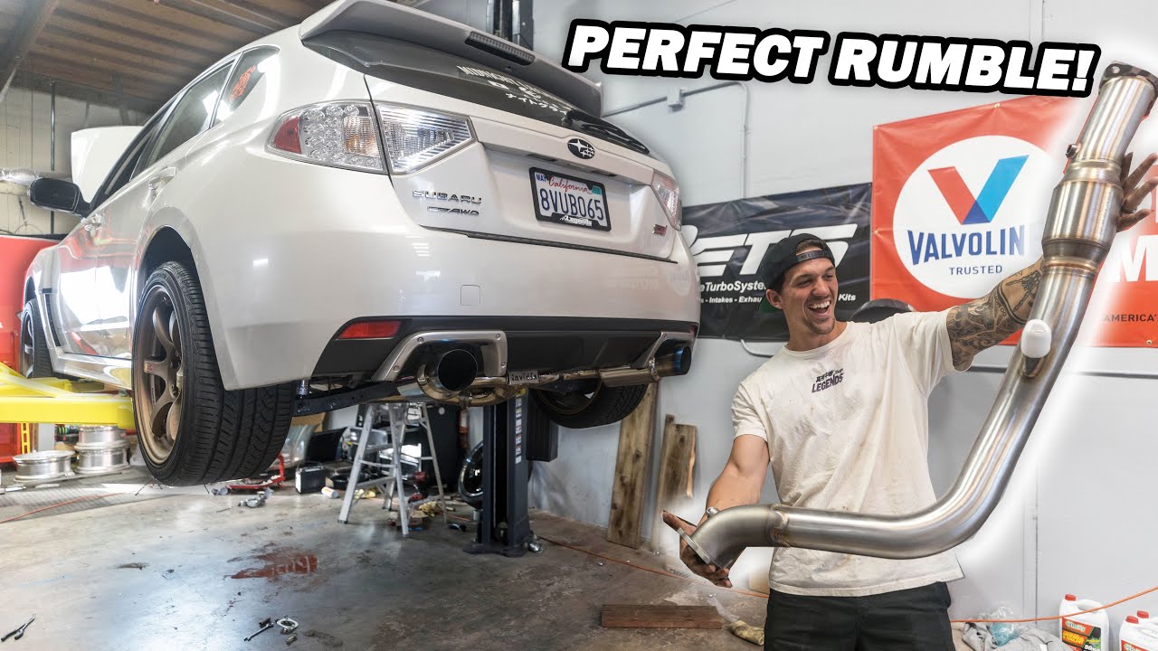STI Gets the PERFECT Subaru Exhaust Rumble! *Cobb Downpipe Install*