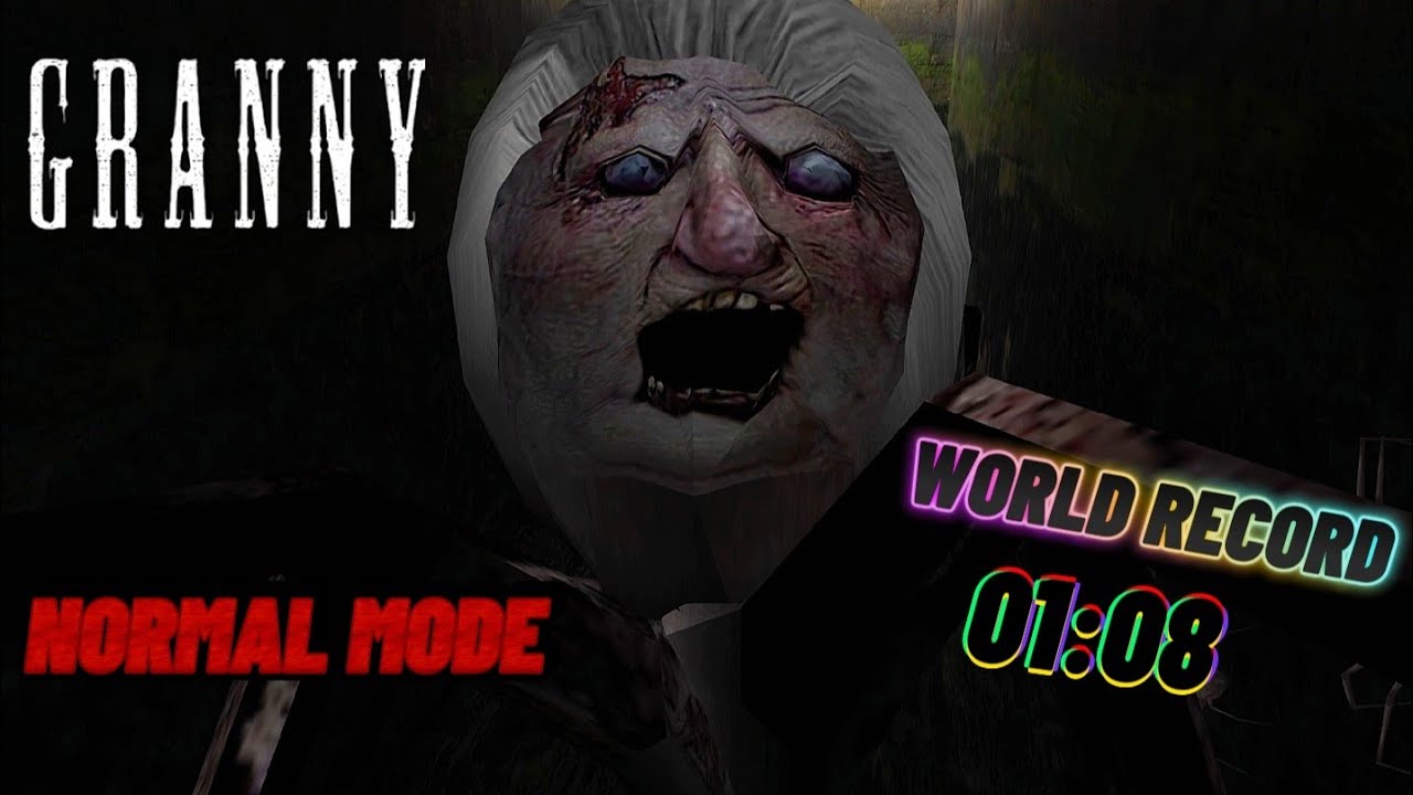 Granny - Normal Mode Any% 01:08 World Record Sewer Escape Speedrun 