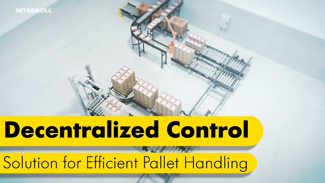 Decentralized Control Solution for Efficient Pallet Handling