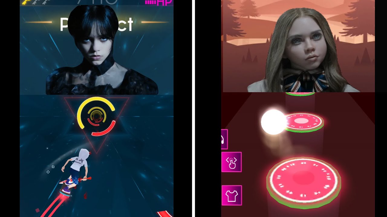 Bloody Mary Vs Megan | Tiles Hop Game