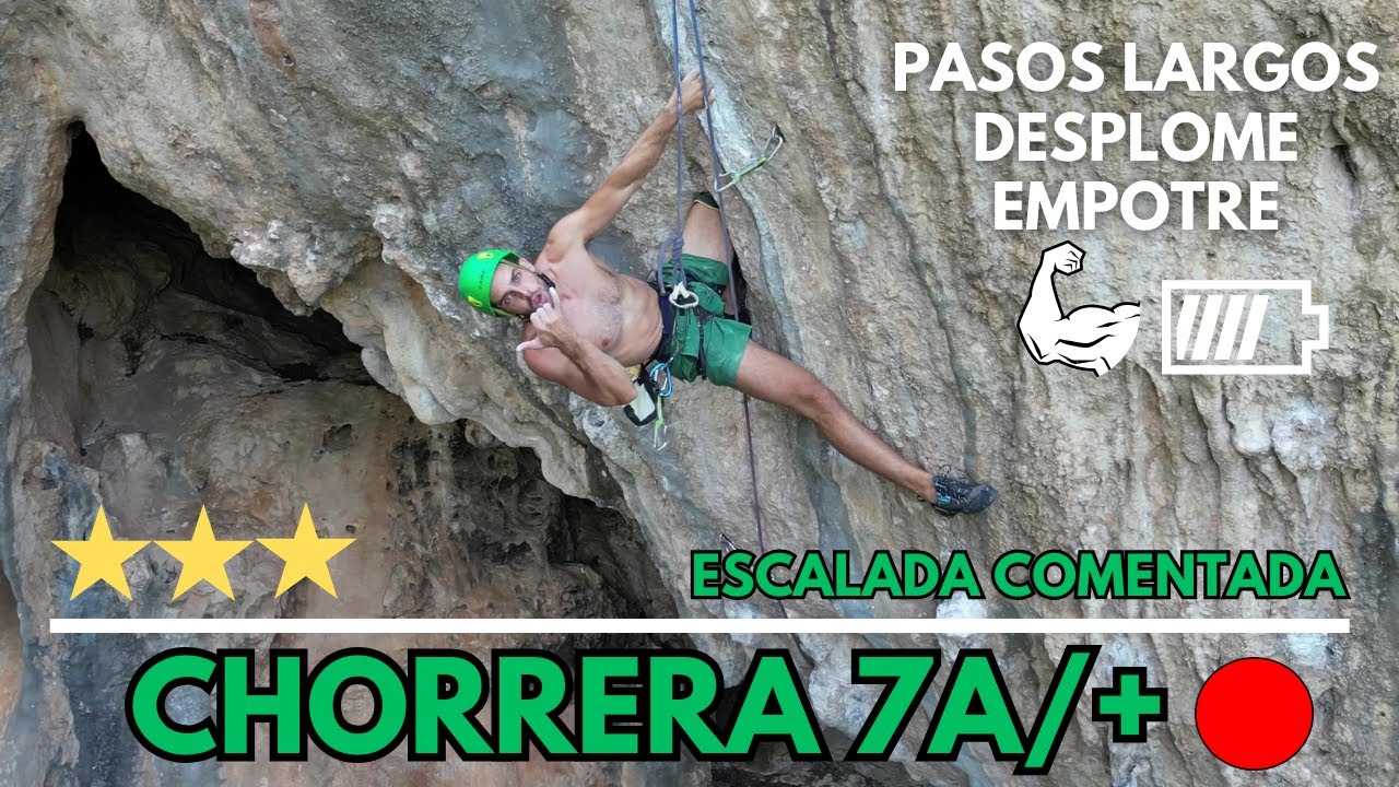 📹 La VÍA más FÍSICA es la que MÁS PEGUES me ha costado | CHORRERA 7A/+ 🔴| Escalada comentada