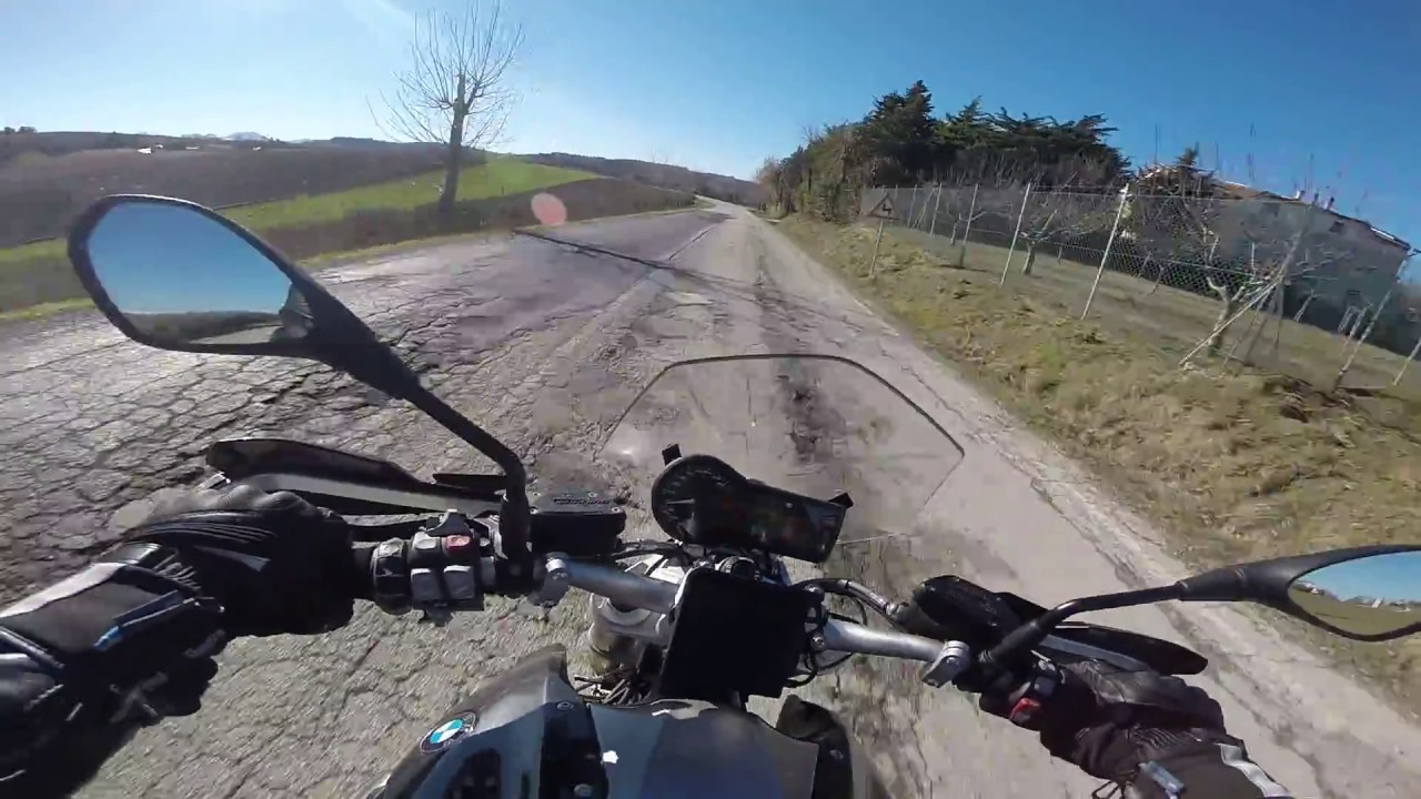 BMW R1200R LC - Jesi verso Montecarotto e ritorno - ENGINE SOUND - NO WIND