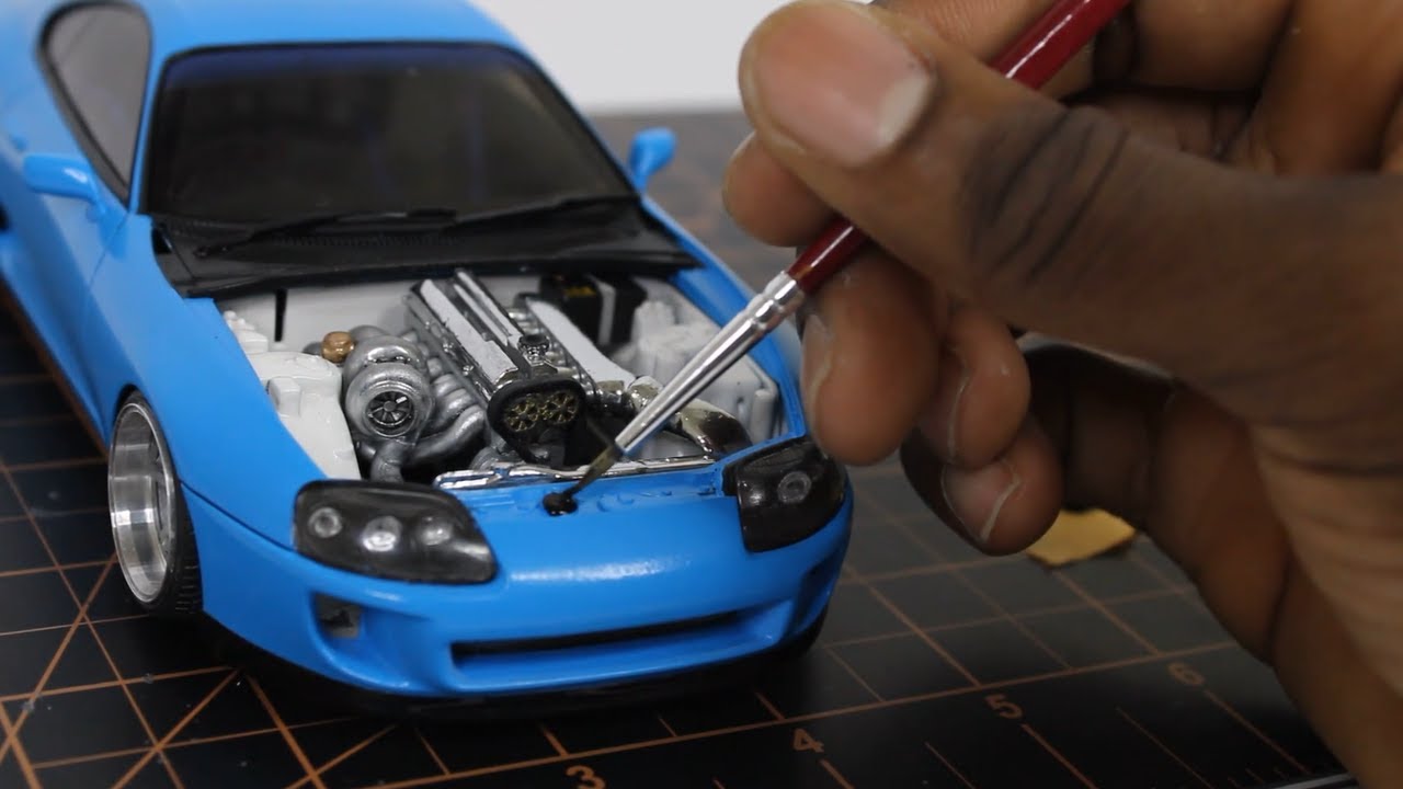 Building an 1000HP Toyota Supra made by Tamiya (Part 2/2) [NO MUSIC]
